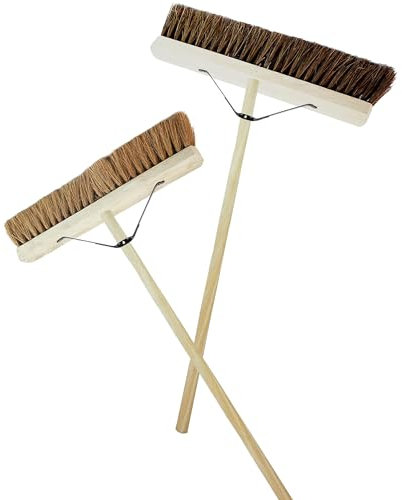 Sweeping Broom Soft Or Hard Bristle With Handle Perfect For The Garden Yard Or Garage (1, 36 Coco Soft Bristle)
