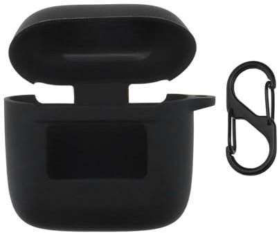 LT Easiyl 1 x Stoßfeste Silikon Ohrhörer Hülle weiche Schutzhülle mit Anti-Verlust Schlüsselanhänger kompatibel mit Tour Pro 2 Schwarz