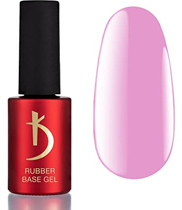 K Professional Rubber Base Gel - Base Coat Bubble Gum -7ml- Unterlack - Nagellack - Rosa Farben - Gelnägel