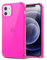 Svanove Étui Transparent en Silicone TPU Souple pouriPhone 12/ iPhone 12 Pro, avec Protection Anti-Choc et pour la Caméra, Rose Fluo