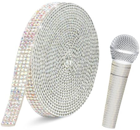 Ruban Strass,Self Adhesive Rhinestone Tape,Ruban Strass Autocollant,Couleur Éblouissante,Rubans En Résine Pailletée Avec Strass Autocollants,Ruban De Strass En Cristal,Strass Autocollant Rouleau