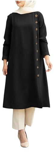 OUMSHBI Tesettür Abiye Hijab Kleider Casual Türkisch Damen Muslimische Kleider Kaftan Damen Lang Tesettür Giyim Abiye Damen Lang Kleid Muslim Naher Osten Dubai Türkei Ethnische Gebetskleid