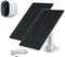 Solarmodul-Ladegerät, kompatibel mit Arlo Essential Spotlight/XL-Strahler-Kamera, 2,9 m wasserdichtes Ladekabel, 360° verstellbare Halterung mit Micro-USB-Kabel, 19,1 x 16,3 cm, 5 W, 5 V
