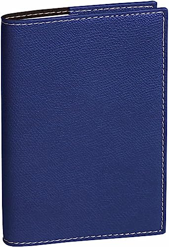 Quo Vadis - 1 Texthebdo Terminkalender – 1 Woche auf 2 Seiten – Format 16 x 24 cm – August 2026 bis August 2027 – Club Navy Blau