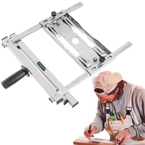 Edge Guide Positioning Cutting Board Circular Saw Trimmer Machine Guide Cutting Machine Edge Guide Positioner Trimmer Machine Woodworking Tool Stainless Steel Positioning Frame Tool