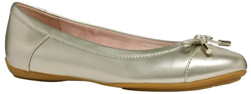 Geox Damen D Charlene C Ballet Flat, Lt Gold, 37 EU