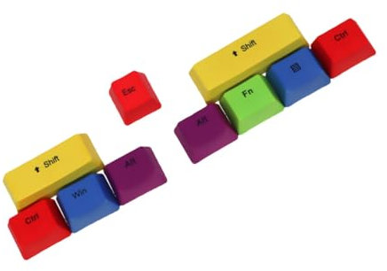 KONTONTY 10-teiliges Set Mit Tastenkappen Für Mechanische Tastaturen Gaming- Pbt-Material Kratzfest Staubabweisend Einzigartiges Design Unisex-Passform