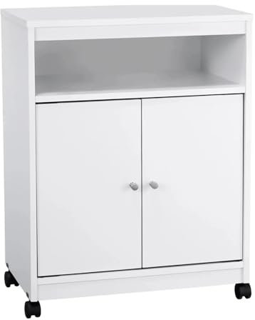 yixinzi-2024 Estante de Almacenamiento de Servicios públicos Carro Blanco for microondas de Cocina,Organizador de Cocina,Carro utilitario for Cocina,Comedor,Baño Organizador de estantes
