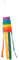 Kisangel Regenbogen-gartenflagge 13 X 88 Cm Windsack-flagge Runde Windflagge Dekorative Flagge Für Den Außenbereich