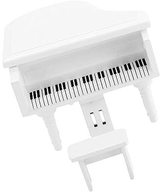 Vaguelly Miniatur Klavier Modell Aus Holz Dollhouse Möbel Dekoration Realistische Piano Nachbildung Für Puppenhaus Und Mikro Landschaft Deko
