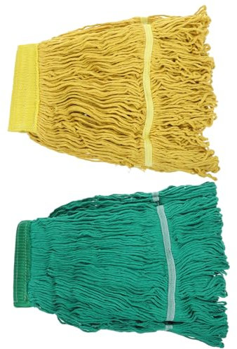 Amosfun Recharge de Serpillière Absorbante 2Pcs Têtes de Serpillière en Tissu Remplacement Facile Nettoyage pour Sols Durs et Carrelage