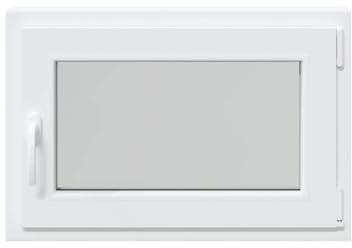 vidaXL Kellerfenster RISOR 50x75 cm Drehkipp DIN Rechts Weiß