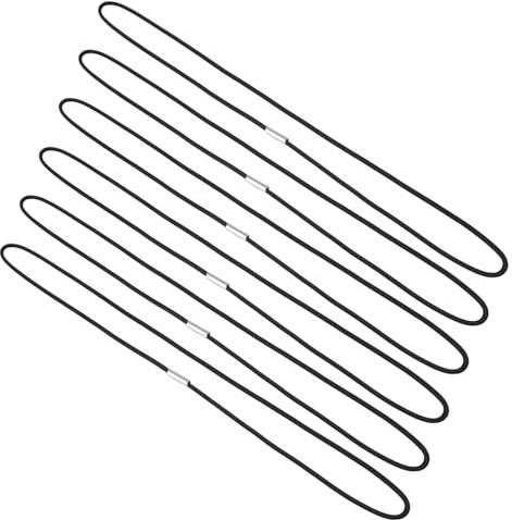 SOLUSTRE 6pcs Bin Straps Wheelie Bin Elastic Bands for Garbage Can Lid Trash Bag Ties Elastic Trash Can Bag Holders Black