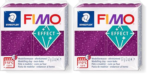 STAEDTLER 8010-602 ST Modelliermasse, Lila, Standard (Packung mit 2)
