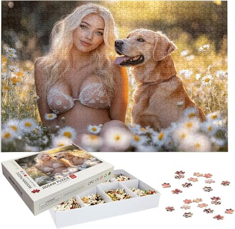 Personalisiertes Puzzle mit Eigenem Foto - 1000/1314/1500/2000/3000/4000/5000 Teile, Puzzle Selbst Gestalten, Personalisierte Geschenk für Familie, Paare & Haustierfans Geburtstag, Weihnachten h-10