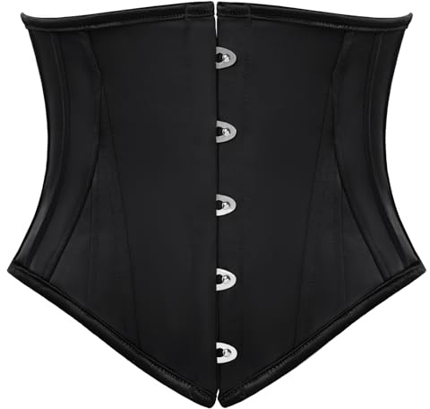 SCARLET DARKNESS Corset Tops for Women Renaissance Bodice Belt | Fishbone Support, Front Buckle, Lace Up Back, Witch Renaissance Cosplay Accessories