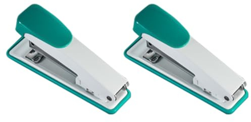 CALLARON 2pcs Medium Metal Office Staplers Standard 24/6 Desktop Stapling Tool for School, Home and Office Use Random Color