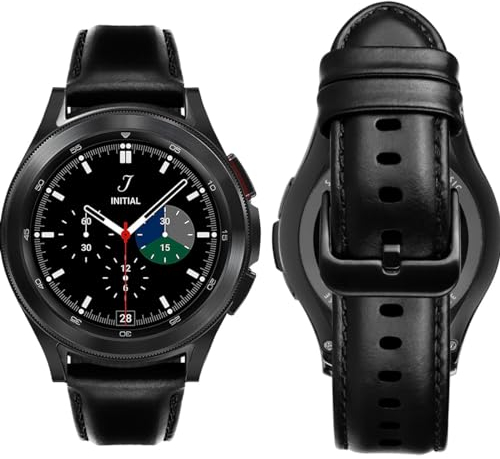 MroTech Correa 20mm Compatible para Samsung Galaxy Watch 5/5 Pro/Galaxy Watch 4/4 Classic/Watch 3 41mm/Active/Active2 Pulseras Repuesto para Huawei GT 2 42mm Watch Band 20 mm Hebilla Negro