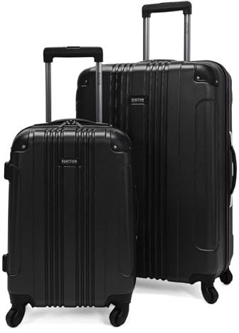 Kenneth Cole Reaction Out of Bounds Wheeled Cabin Luggage, Black - Midnight Black, 2-Piece Set (20 & 28), Out of Limits