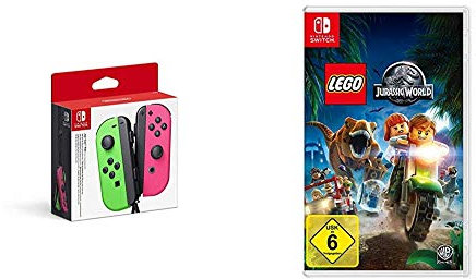 Joy-Con 2er-Set Neon-Gr√ºn/Neon-Pink & LEGO Jurassic World - [Nintendo Switch]