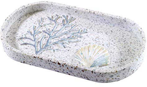 Avanti Linens (Coastal Terrazo Collection) Vanity Tray, Guest Bathroom Essentials, Sea Inspired Decor, Multicolor