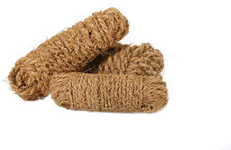 Novatool Hilo de coco, 3 x 12 metros, cuerda gruesa, fibra de coco, cinta decorativa