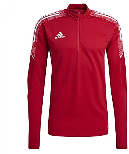 Adidas, Condivo 21, Workout-Sweatshirt., Team Power Rot/Weiß, L, Mann