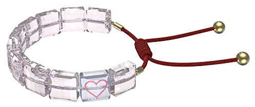 SWAROVSKI Collection de bijoux Letra Bracelet en cristal symbolique, One Size, Plaqué or rose, cristaux, Pas de gemme