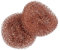 WENKO Estropajos de cobre Cobi, set de 2 estropajos para una limpieza suave y sin arañazos de suciedad persistente, apto para acero inoxidable, vitrocerámica y porcelana, inoxidable, Ø 9 x 2,2 cm c/u