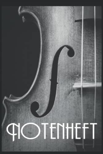 Notenheft: Geige, Violine, Musiker din a5, Notenheft 120 Notenlinien