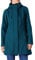 Outdoor Ventures Veste de Pluie Longue Softshell Avec Capuche Pour Femme - Mi-Saison Doublée, Fonctionnelle Imperméable Coupe-Vent - Randonnée Respirante, Bleu Céramique L