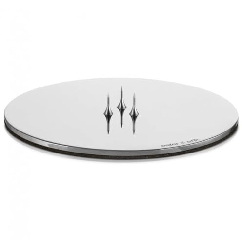 ester & erik [W1025] Candle Plate medium, 1 Stück, Silver, Shiny [1STÜCK]