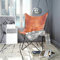 Homgoday Butterfly Stuhl Braun Echtleder