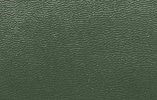 Hochwertiges Kunstleder-Manuela-Matt 0,5m - 150 cm Breit Lederimitat für Taschen,Patchwork,Basteln,Deko,Lederoptik-360 g/QM- Meterware (Grün Metallic)