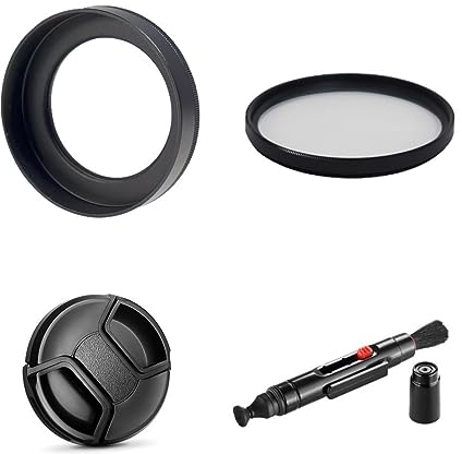 Kamera-Zubehör-Set für Nikon Nikkor Z 40 mm f/2 Objektiv mit Nikon Zf Kamera inkl. LH-N52 Gegenlichtblende, MC-UV-Filter, Objektivdeckel, Reinigungsstift