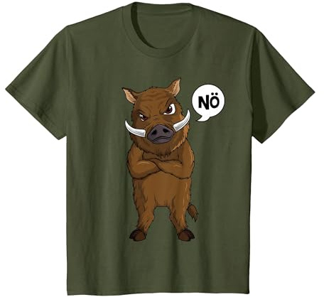 Wildschwein Jäger Keiler Kinder T-Shirt