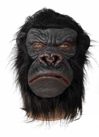DISBACANAL Gorillamaske aus Latex
