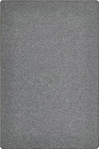 andiamo Teppich Grotone - Webteppich für das Wohnzimmer Schlafzimmer Esszimmer und den Flur - pflegeleichter unempfindlicher Teppich für das Büro 133 x 190 cm Anthrazit