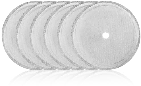 6 Pack Cafetiere Filter Mesh Screen, 304 Stainless Steel Replacement Cafetiere Filter Mesh for Cafetiere 12 OZ / 350ml / 8 Cup