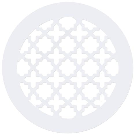 PATIKIL Copertura Griglia di Aerazione Apertura Duct 4, Vetro Acrilico (Pmma) Copertura Foro Decorativa per Parete e Soffitto per Ventilazione Domestica