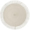 Baroni Home Set de 6 Manteles Individuales Redondos de Paja Sintética Colorida, Manteles para Plato, Mantel Americano para Desayuno, Diámetro 38 cm, Blanco