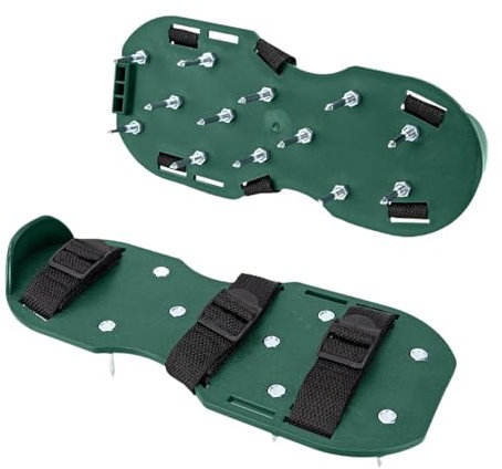 Baoblaze Scarpe aeratrici per Prato in Metallo, Facili da installare, con Punte, Scarpe aeratrici, Scarpe per allentare per Giardino all'aperto
