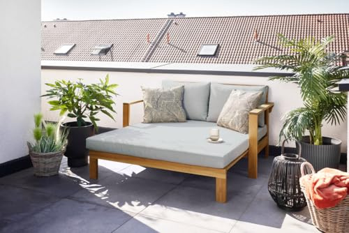 Primaster Loungebett Capri inkl. Auflage Sonnenbett 141x130x35cm Sonnenliege