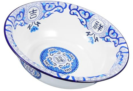 QUMIIRITY Basin Large Vintage Enamel Bowl Wash Basin Soup Bowl Vegetable Cleaner Face Wash