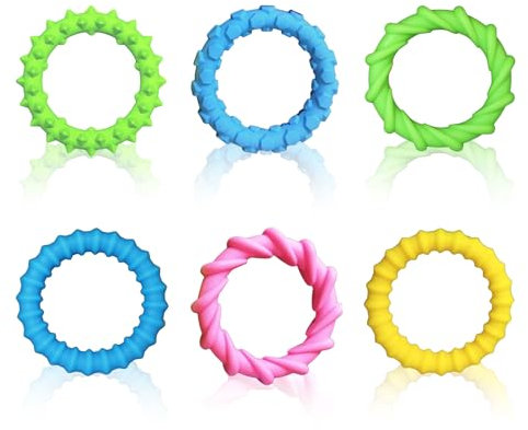 YUZHEDM Anti Stress Spielzeug 6 Stück Elastische Armbänder mit Dekompressionsspielzeug für Finger Sensory Toys Können Reizbarkeit und Stress Lindern Anti Stress Armband Geeignet für Kinder Erwachsene