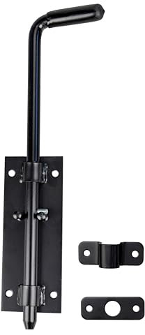 Türriegel Torriegel Bolzenriegel Riegelverschluss (1, Türriegel 320/14 Schwarz)