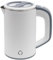 Mermajestic 800ML Edelstahl Wasserkocher 600W Reisewasserkocher,5 minuten schnelles Kochen Reise Wasserkocher Klein, Tragbarer Mini Camping Wasserkocher mit Abnehmbarer Deckel für Tee (Weiß)
