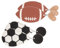 TOYANDONA 2 Paare Fußball Ohrringe Drop Dangle Ohrringe Sport Schmuck für Frauen für Sportliebhaberinnen und Besondere Anlässe für Feiertage und Jubiläen