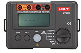UNI-T UT501A Isolationswiderstands-Messgerät für Erde, Voltmeter, mit LCD-Hintergrundbeleuchtung, 1000 V