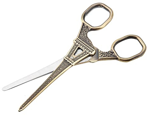 Edelstahl-Schere, DIY, modisch, Eiffelturm, Nähschere, Kunstwerk, Kommode, Stickerei, Schere, Werkzeug (Bronze)